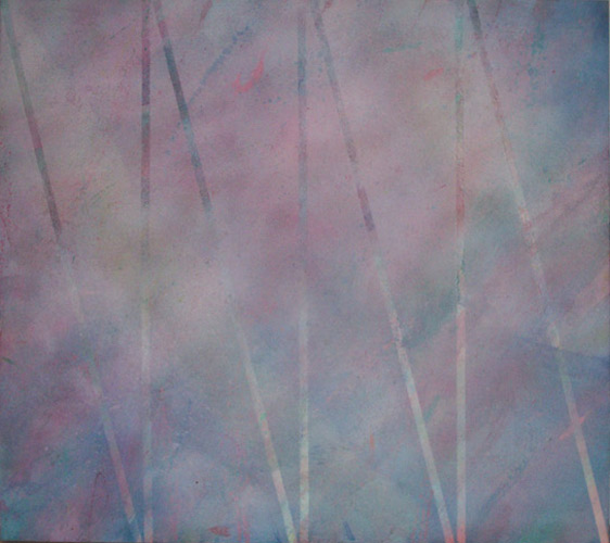 First Impressions of Atlanta 1971 50by 56 inches Acrylic on Canvas