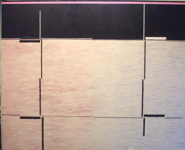 Inter_outer Sections 1975 76 by 80 inch acrylic on canvas painting