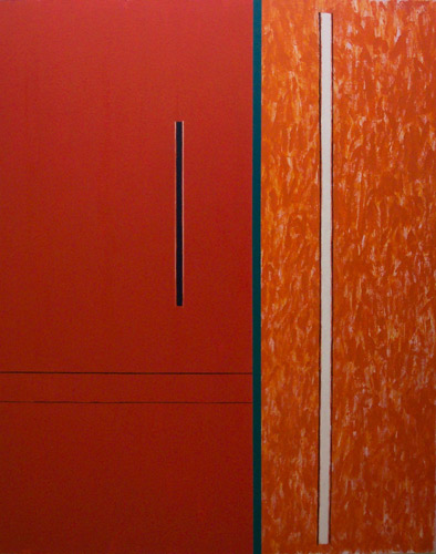 Inter_outer Sections 1975 76 by 80 inch acrylic on canvas painting